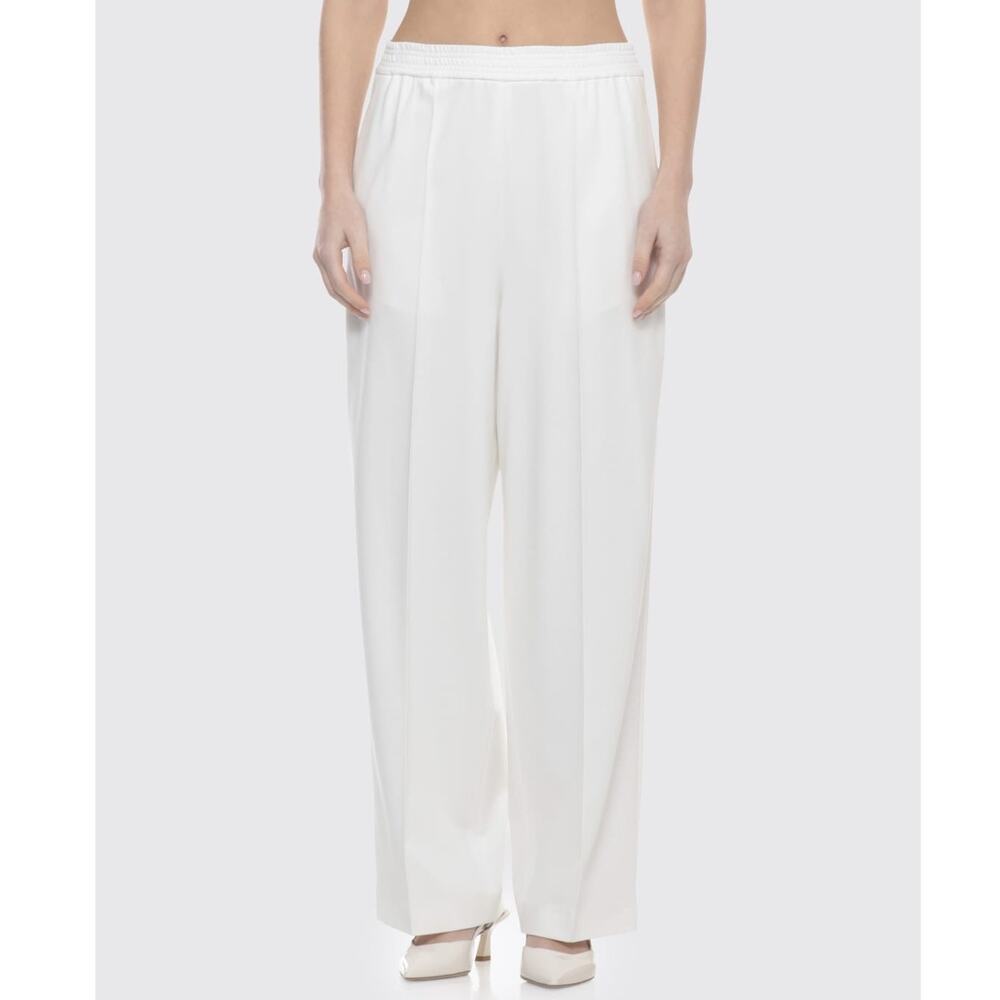 Fabiana Filippi (40/XS) Ivory Viscose Blend Wide Leg Trousers Quiet Luxury